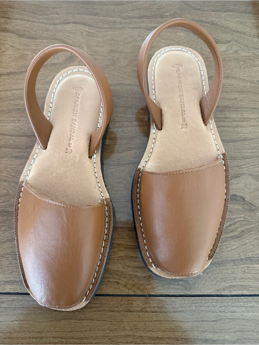 Spanish Sandal Co Classic Tan Nubuck Avarca Sandal, 39